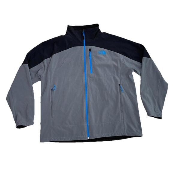 The North Face Other - North Face Shellrock Jacket Mens XXL 2XL Gray Black Soft Shell Full Zip Gorpcore